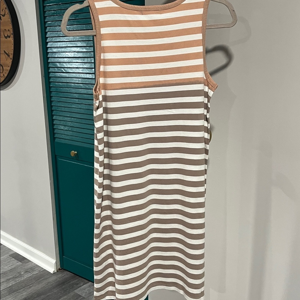 Z Supply Tan and White Striped Top - Picture 4 of 6